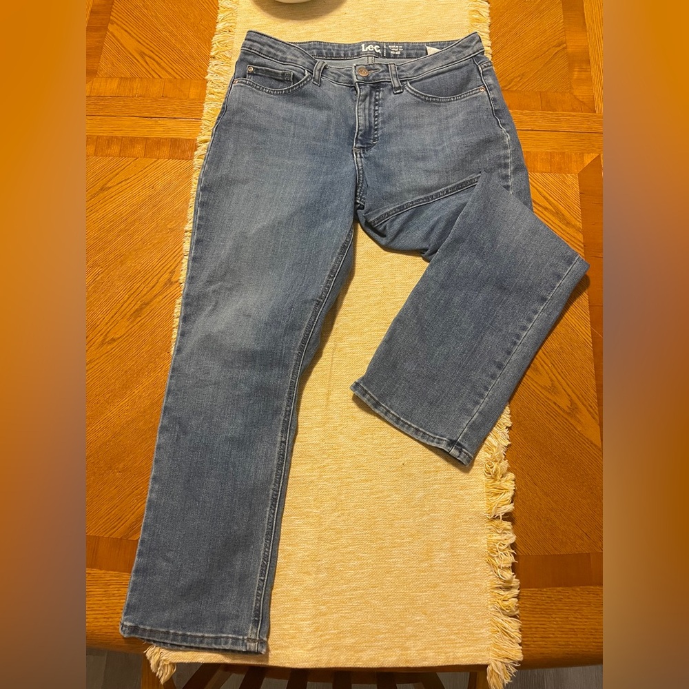 Lee Women's Classic Straight Leg Blue Jeans